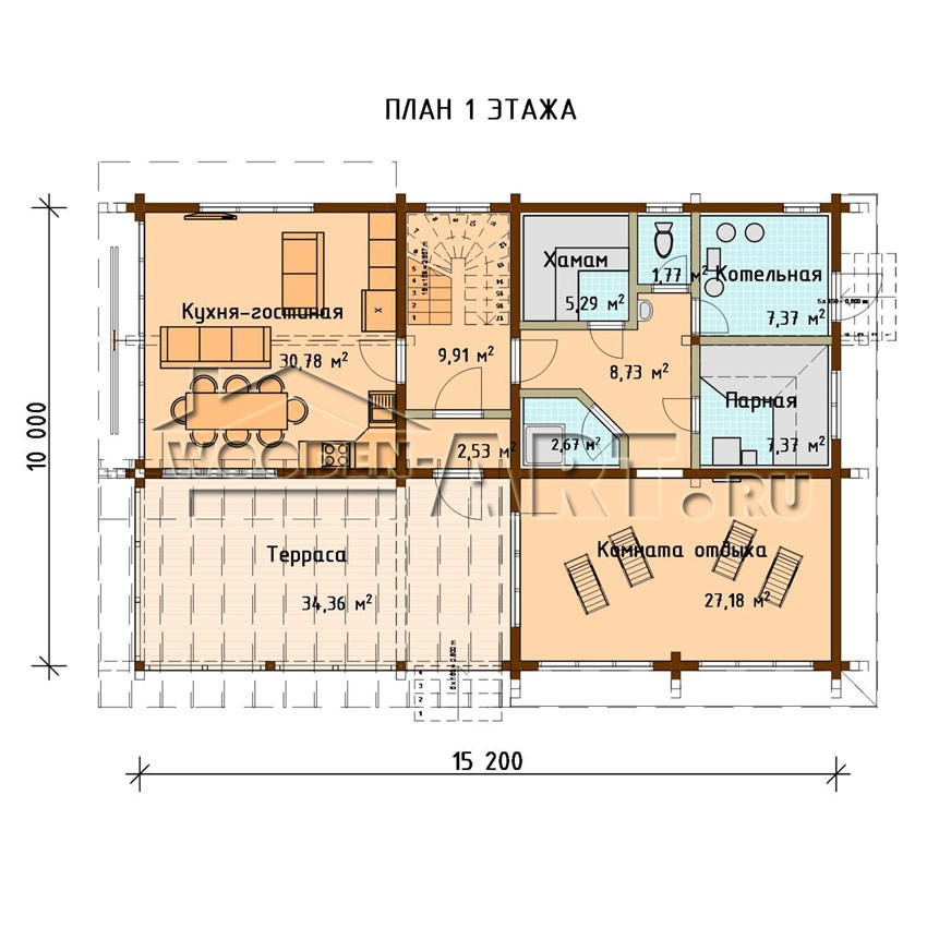 «Вязьма» 236 кв. м. Проекты деревянных домов