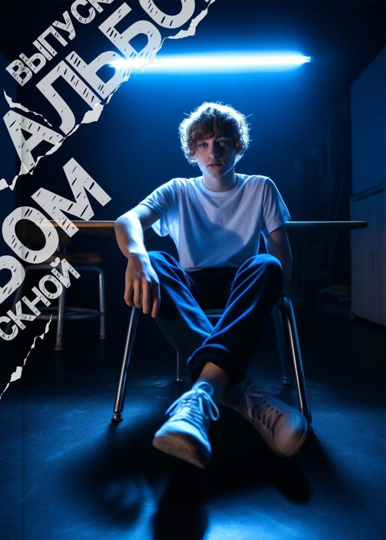 Дизайн «NEON 2.0». Школьный фотограф в Челябинске. Выпускные фотоальбомы