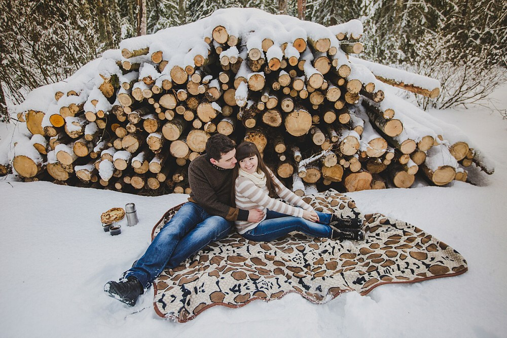 Зимняя лавстори Игорь+Маргарита. Фотограф в Варшаве Анна Розова