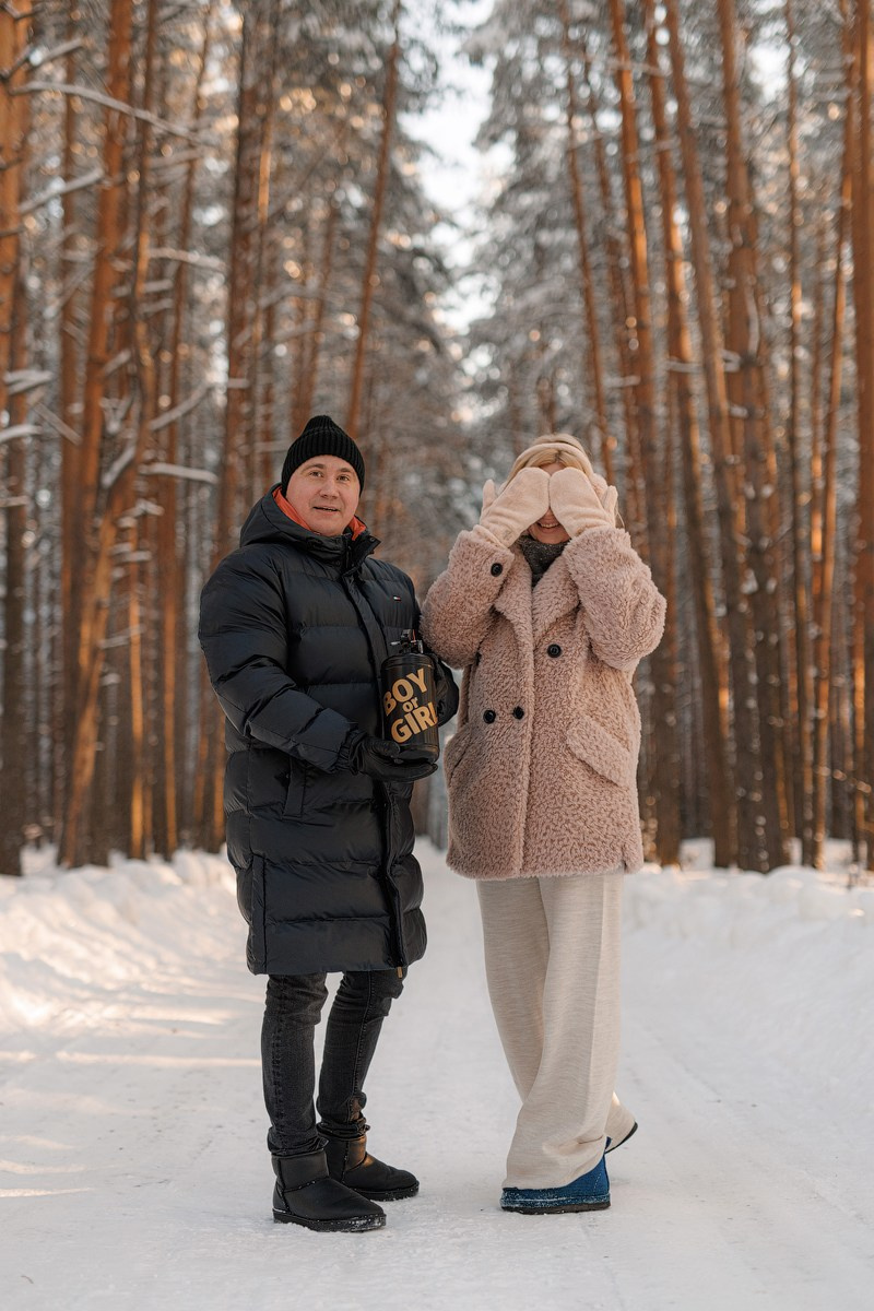 Гендер пати зимой. Свадебный и семейный фотограф Наталья Штык