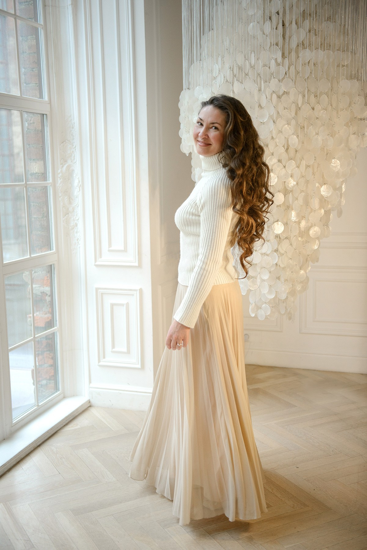 Woman , Studio photo shoot at Christmas time