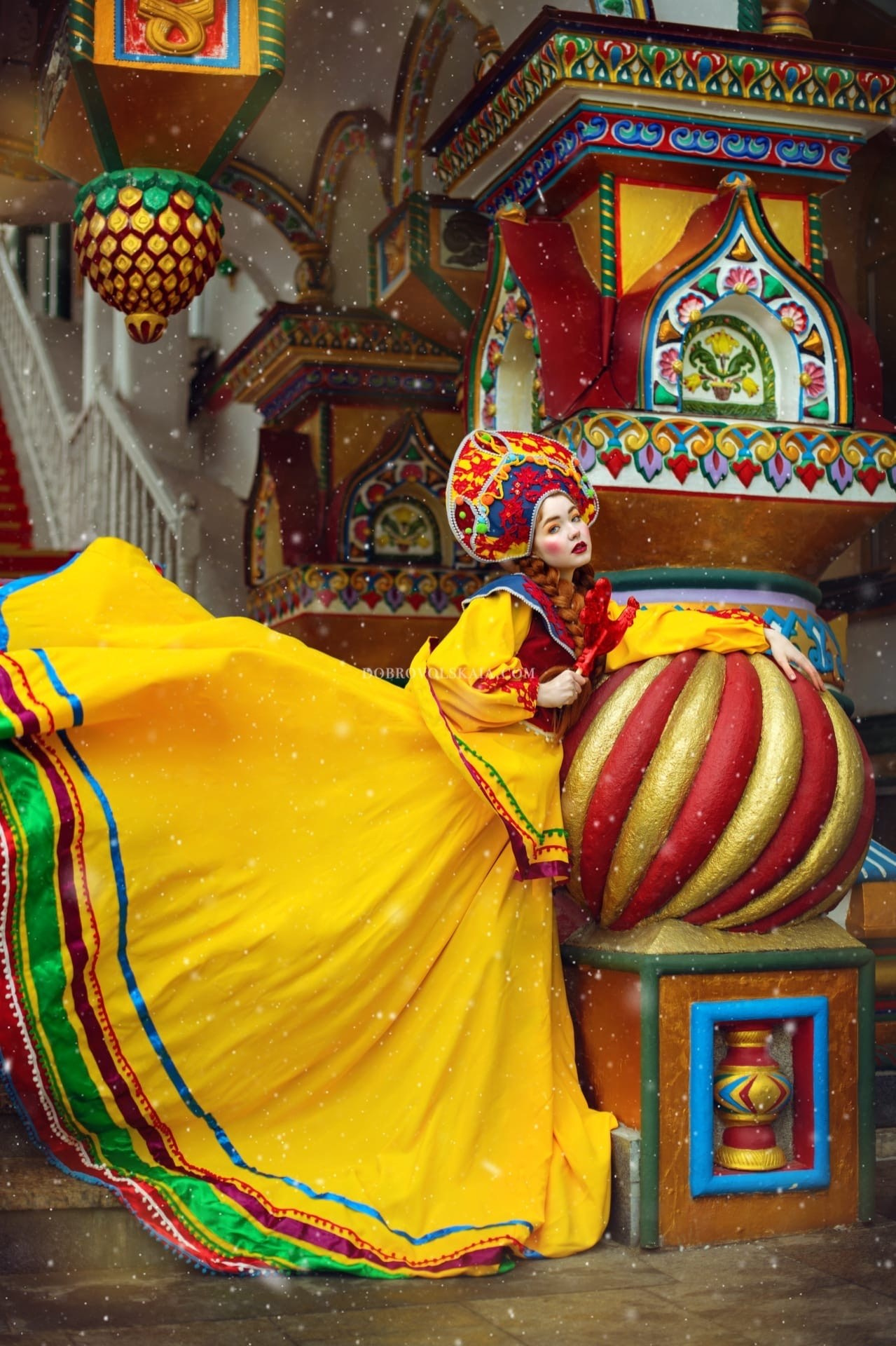 Масленица. Русские народные костюмы в Москве