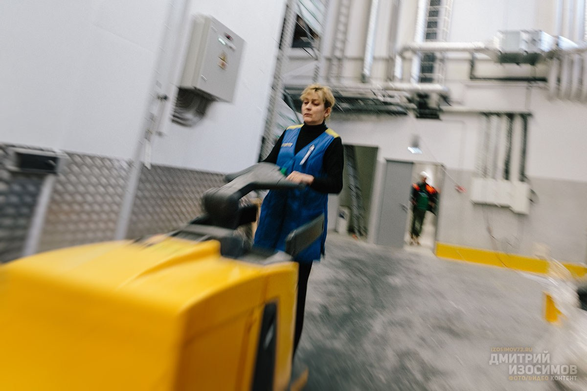 Съёмка на производстве