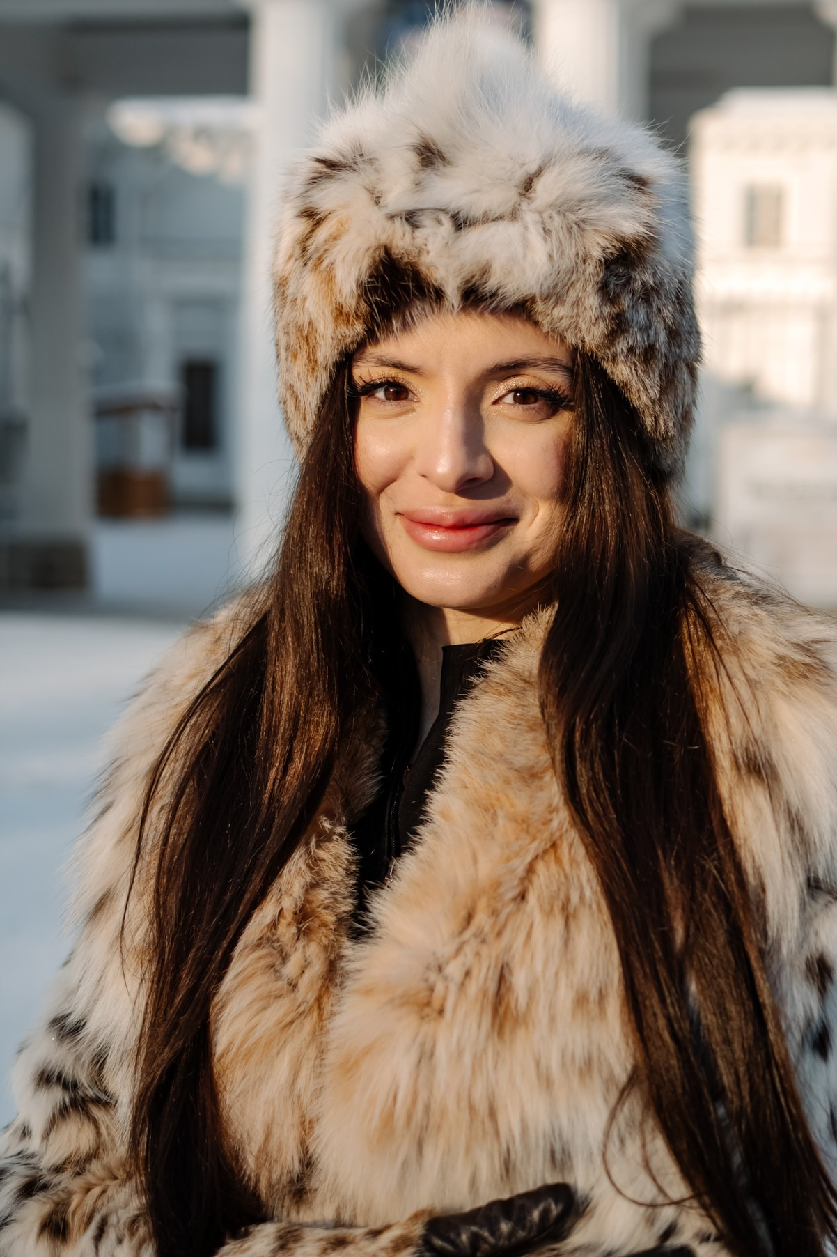 Русская девушка. Зимняя прогулка. Свадебный и семейный фотограф в Санкт-Петербурге Елена Худякова