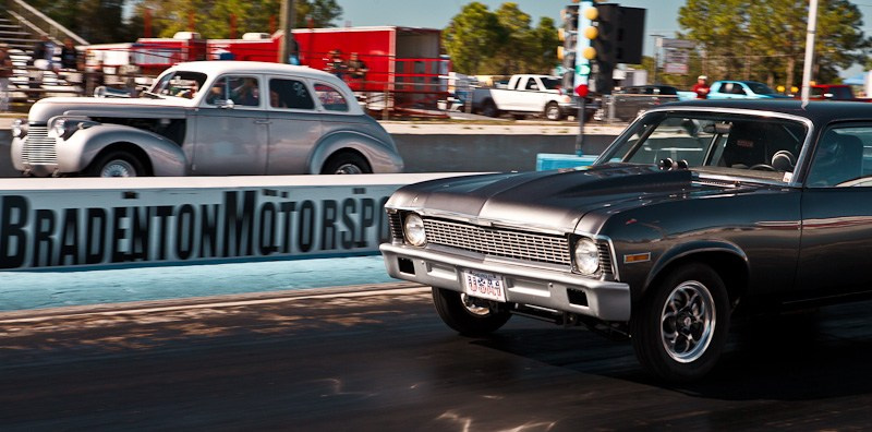 DrugRacing на автомобилях выпущенных до 1975 г. США, Флорида, 2010. Фотограф Василий Буланов