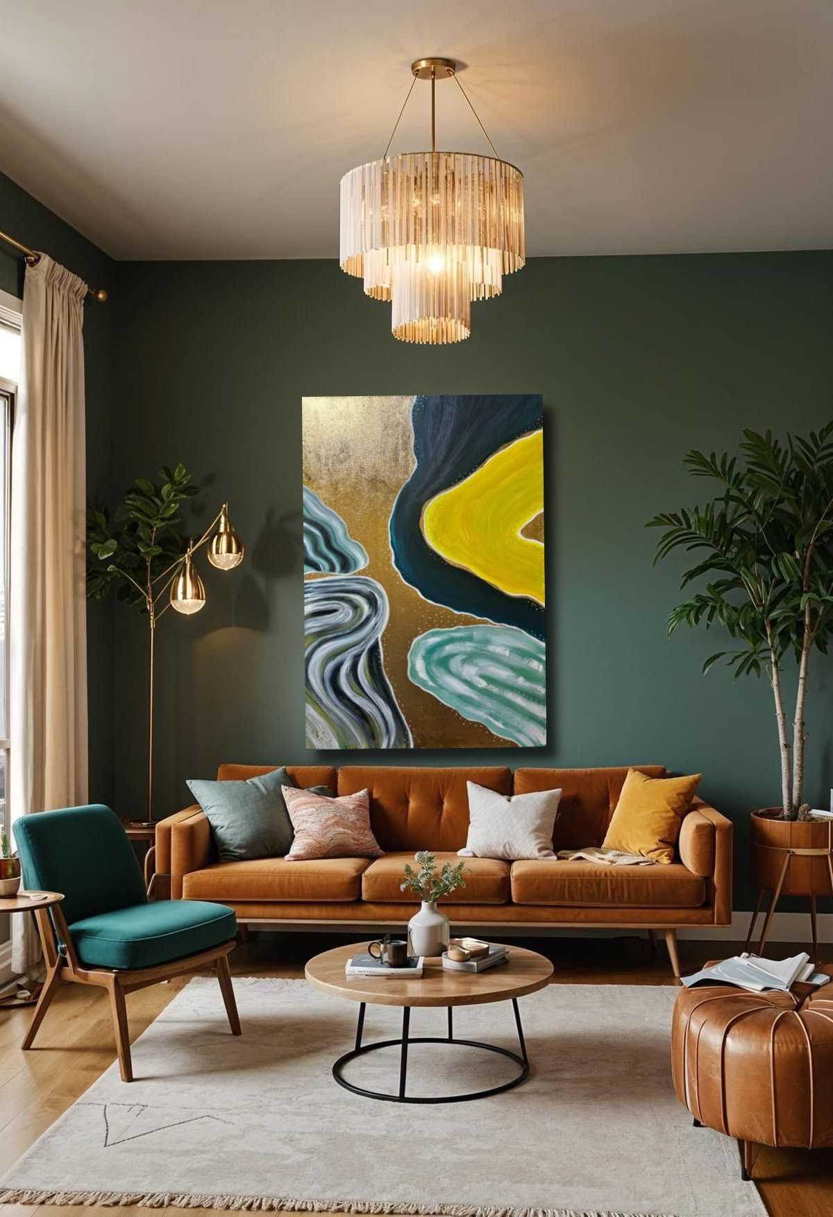 Картина «Течение» 60×90. Художник Виктория Руш из Москвы