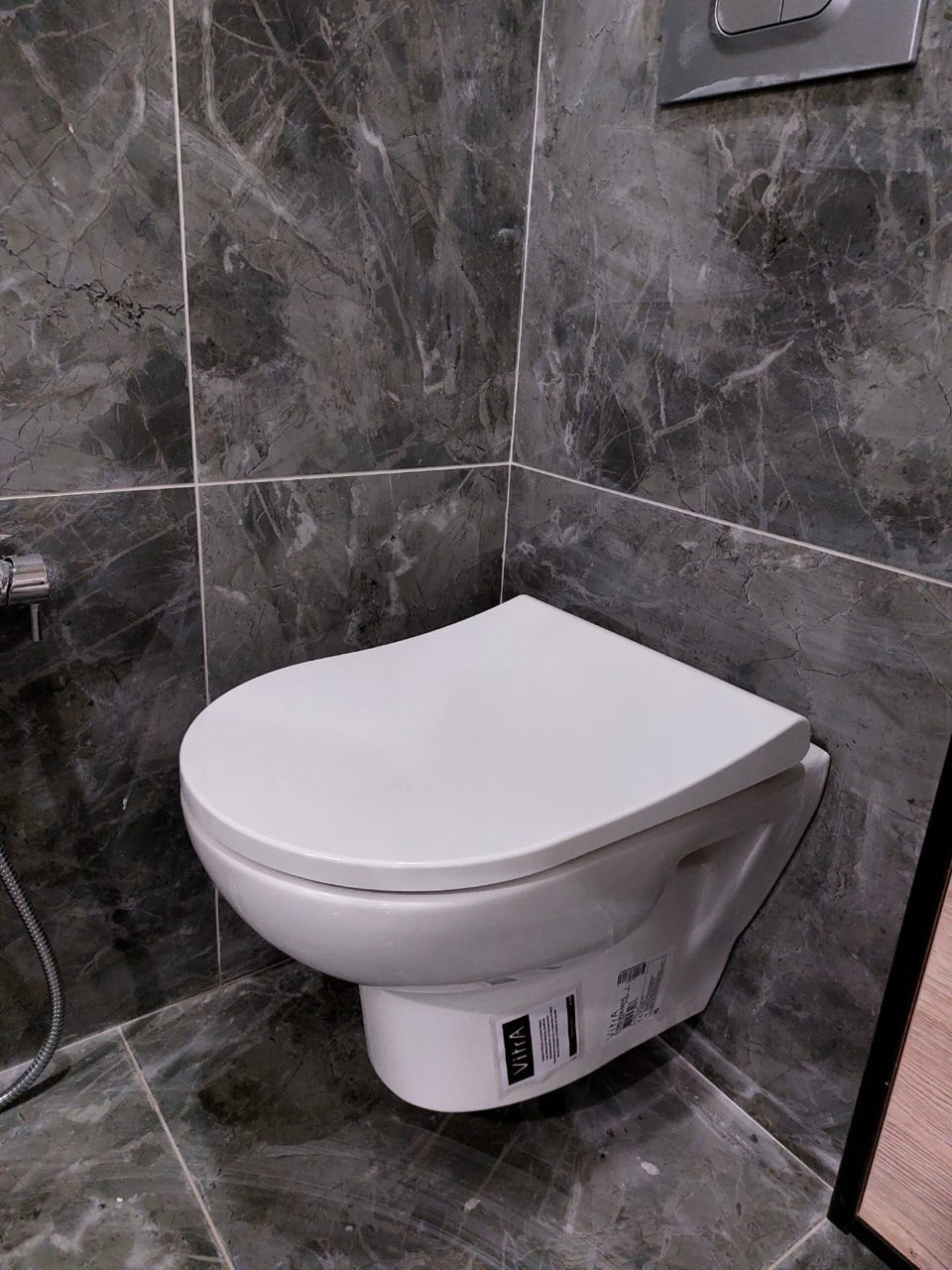 Ванная комната (ул. Натана Рахлина д. 15/1). Ремонт санузла, туалета, ванной под ключ в Казани. Укладка плитки