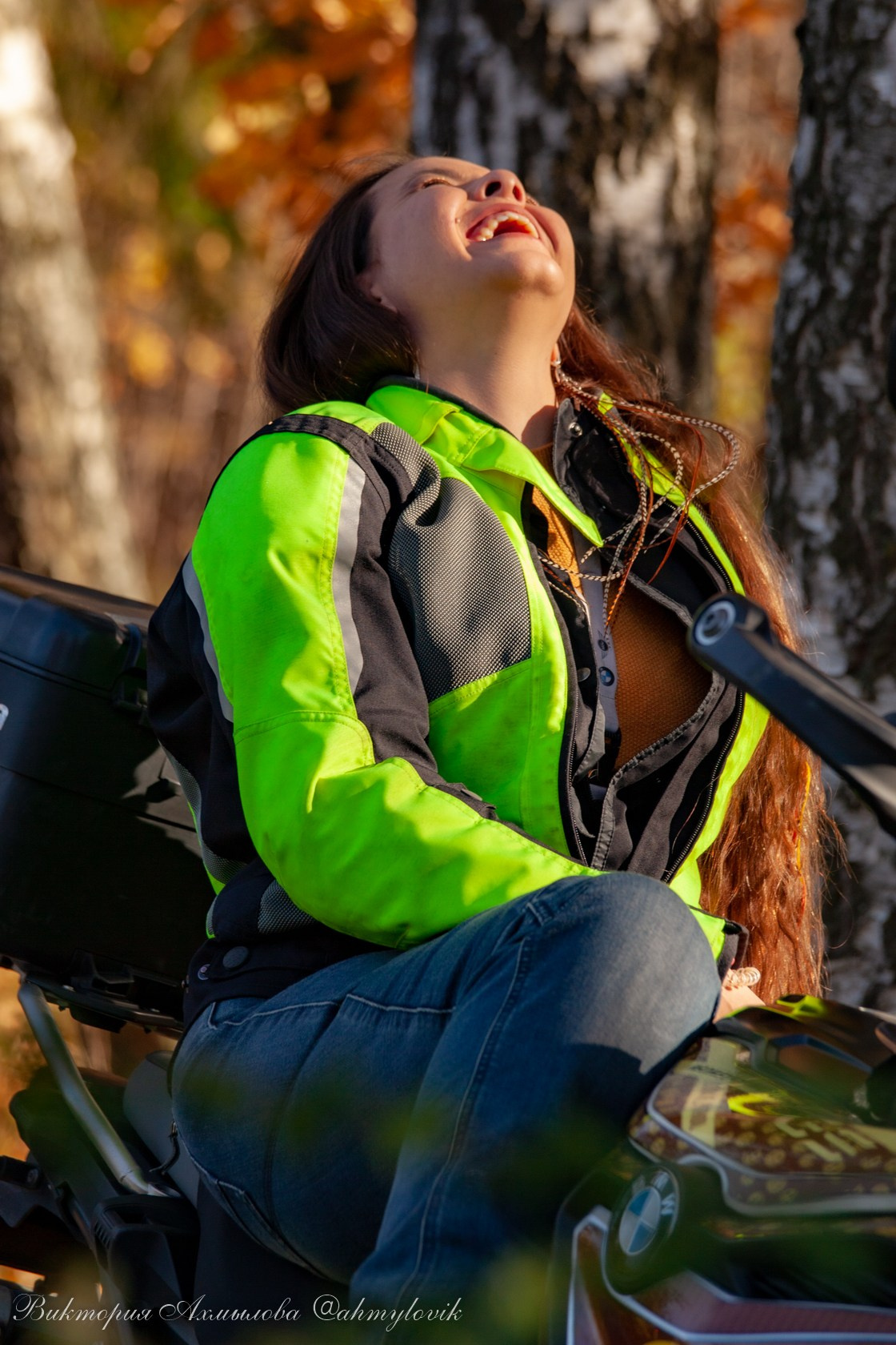 Маша Печенька (BMW GS1200). Виктория Ахмылова. Фотограф в Москве