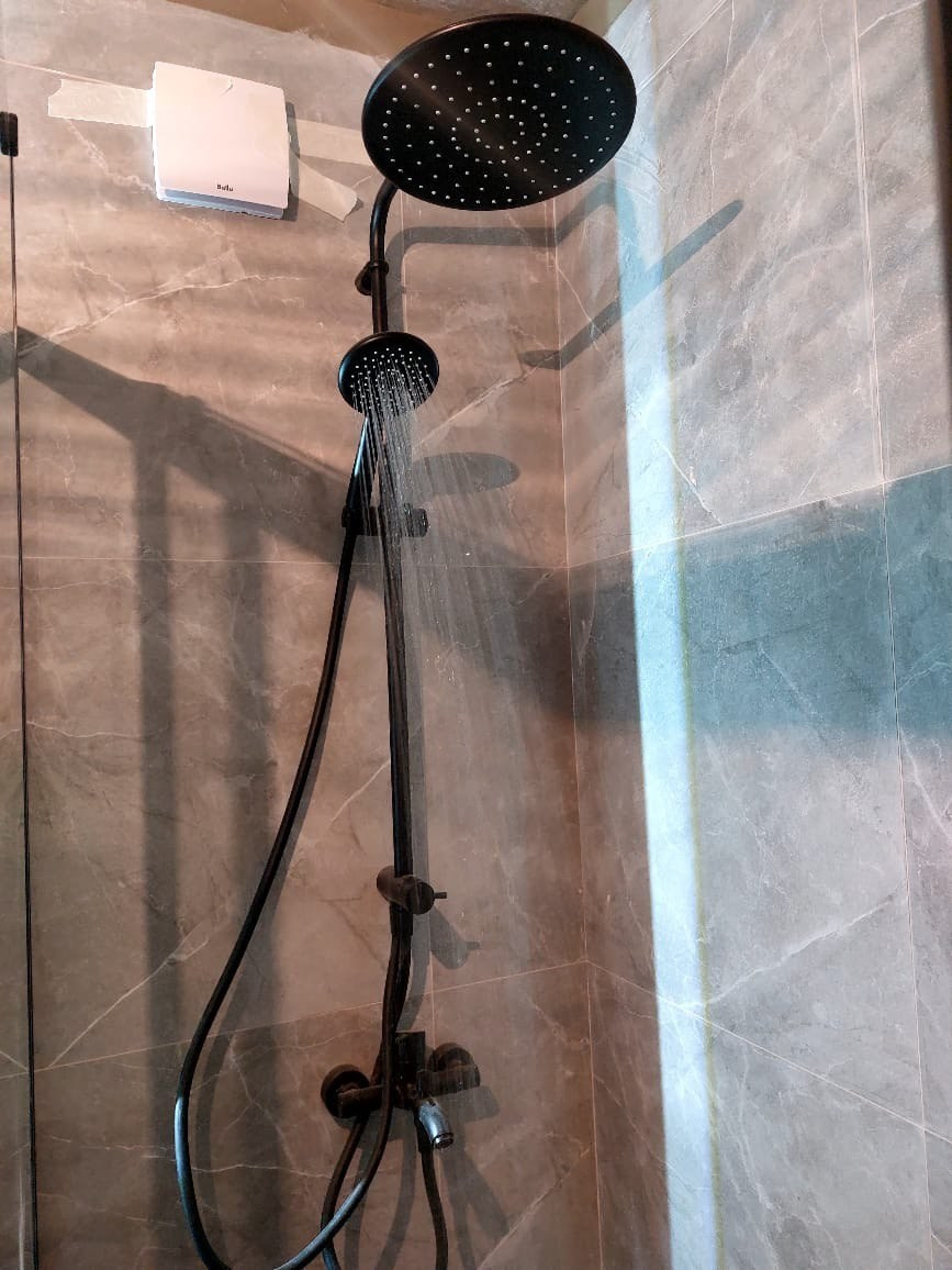 Ванная комната (д. Царево ул. П. Гаврилова д. 2). Ремонт санузла, туалета, ванной под ключ в Казани. Укладка плитки