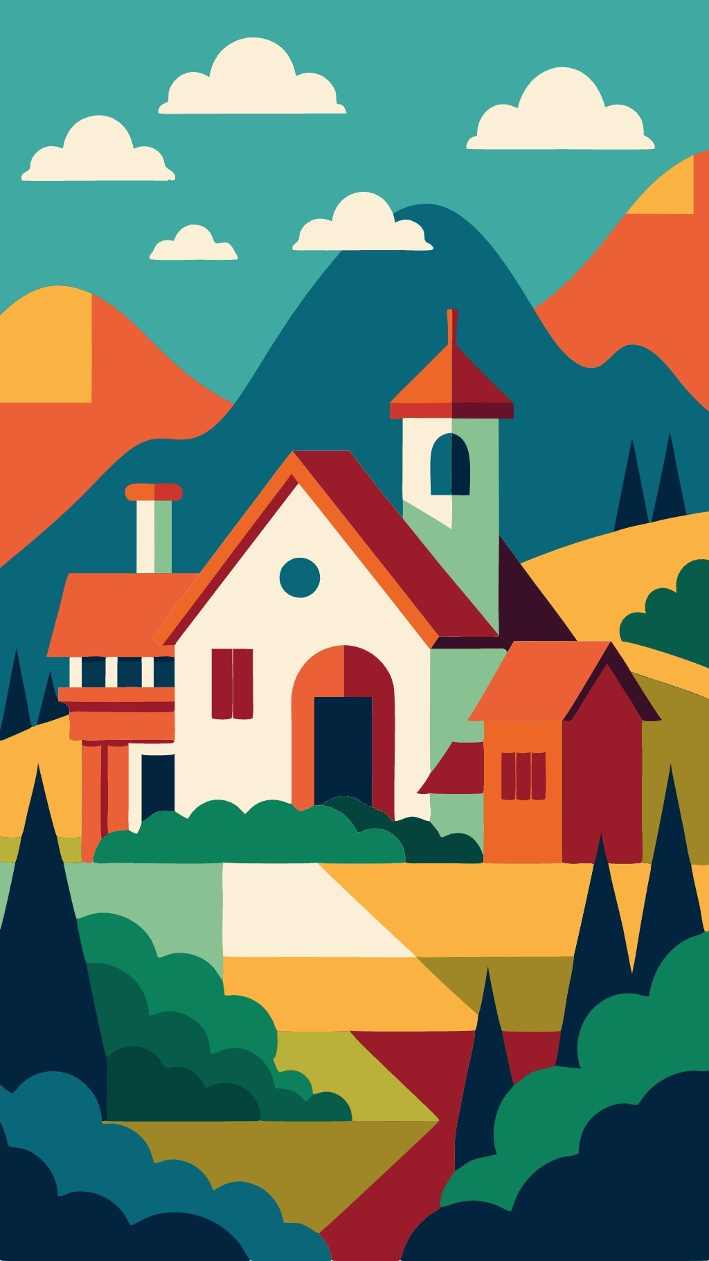 Иллюстрации совместно с ИИ. Grom Design