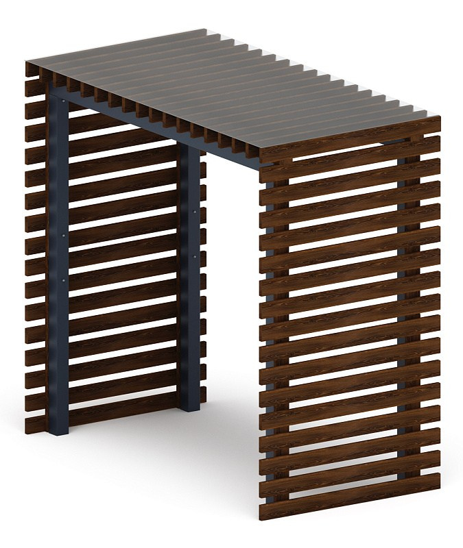 Пергола беседка - МФ 77.01.03 /с поликарбонатом/ Габариты (ШхДхВ): 1500x2840x2730 мм