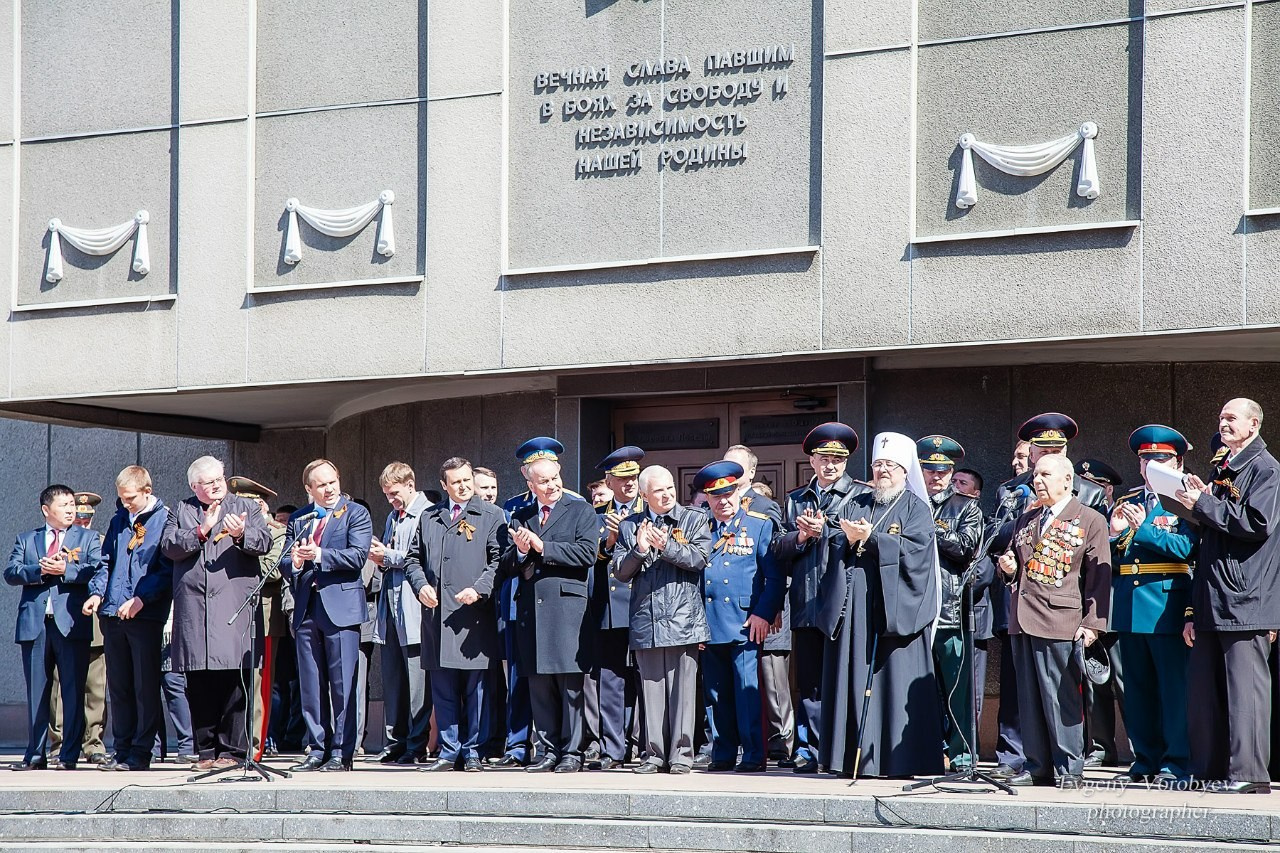 Празднование Дня победы 9 мая в Красноярске