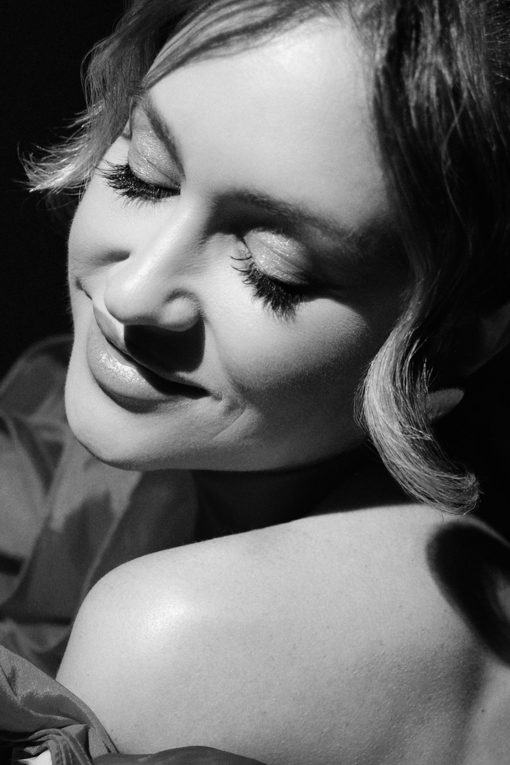 Снежная ночь. Фотосессия беременности со снегом. Фотограф в Москве Ольга Сатони