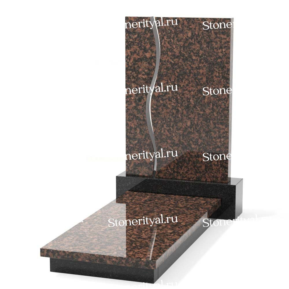 Комбинированные памятники на одного. Изготовление и установка памятников в Москве и МО