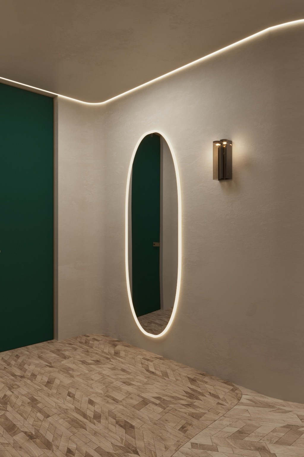 Футуристичная квартира в стиле минимализм. Главная