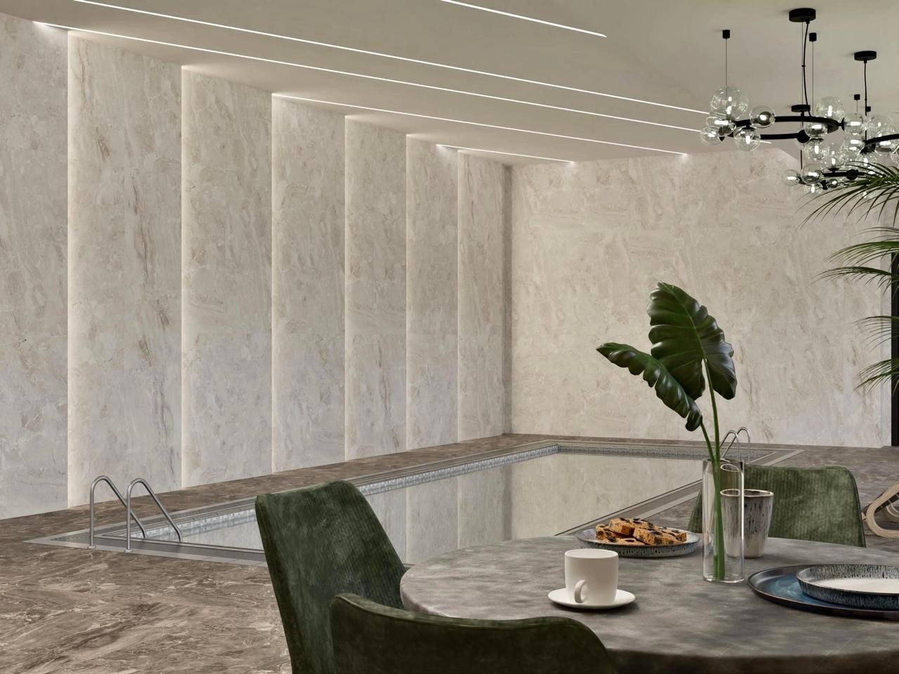 Бассейн в загородном доме — 240 м². DMDesign — студия дизайна интерьеров