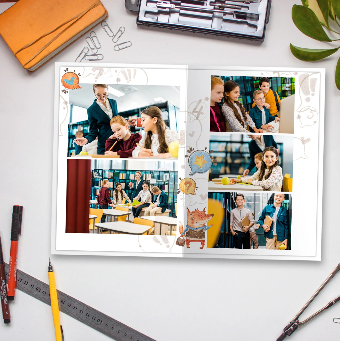 Лисы-школа 20×30. Детский, семейный фотограф в Южно-Сахалинске, Невельске и Холмске