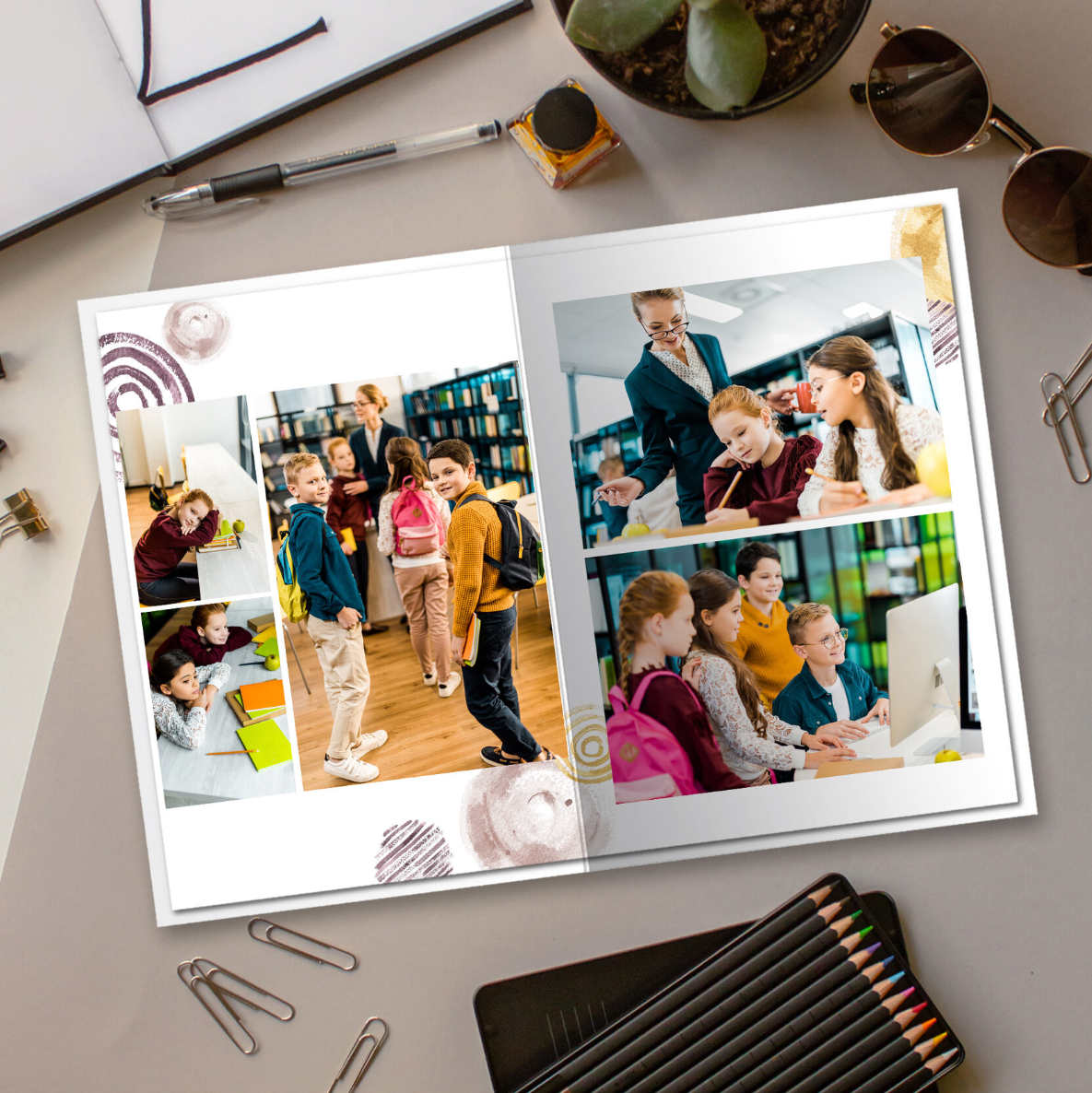 Дизайн «Круги акварель». Детский, семейный фотограф в Южно-Сахалинске, Невельске и Холмске