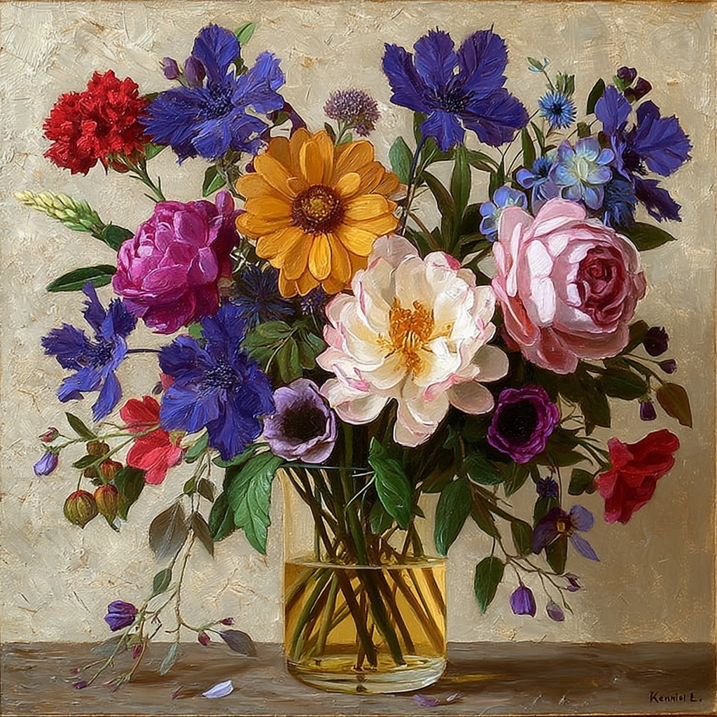 ЦВЕТЫ. Художник Дмитрий Рыжиков