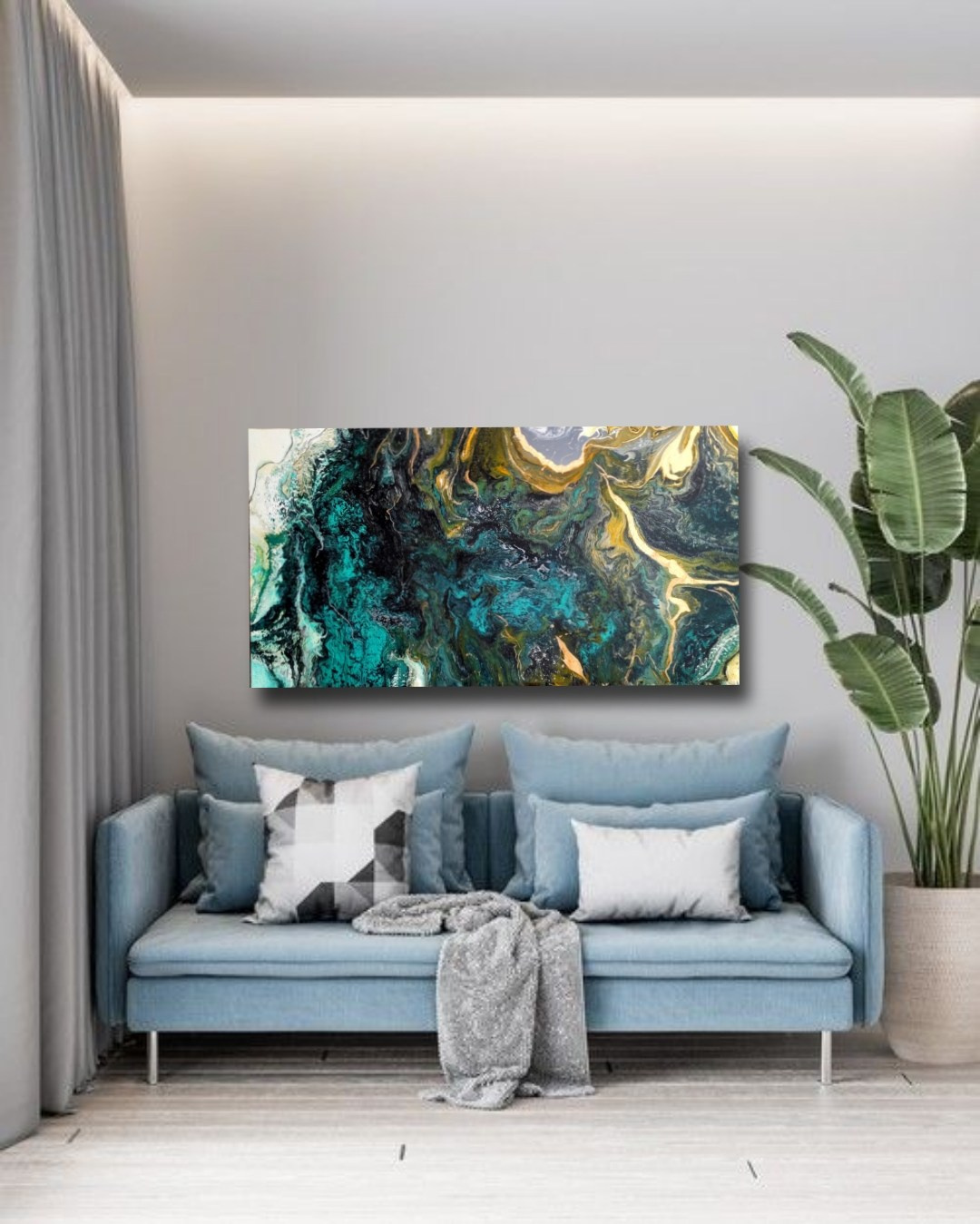 Картина «Земное притяжение» 50×90. Художник Виктория Руш из Москвы