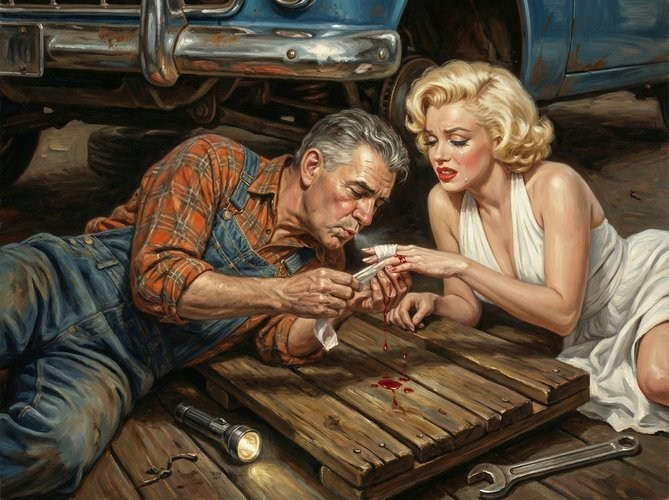 Однажды в гараже. Автор Игорь Елифёров. Шаблоны и дизайны выпускных альбомов и фотокниг