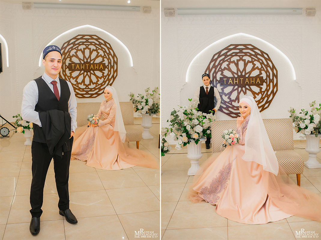 ресторан Тантана,  платье на никах, церемония никах, фотосессия никах