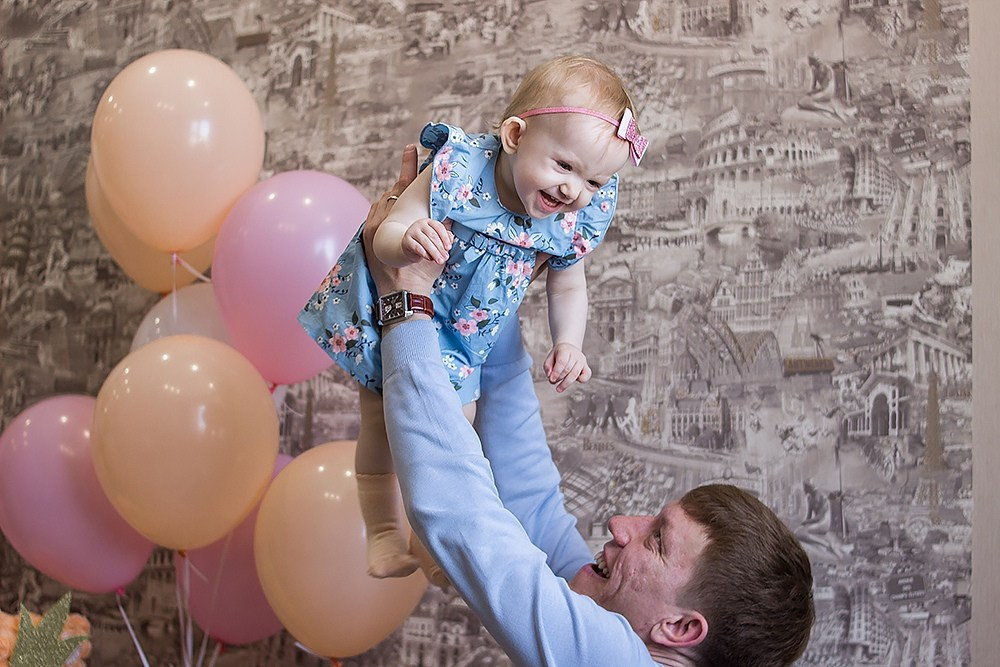 1 годик Евы дома. Детский и семейный фотограф, фотограф мероприятий Нижний Новгород
