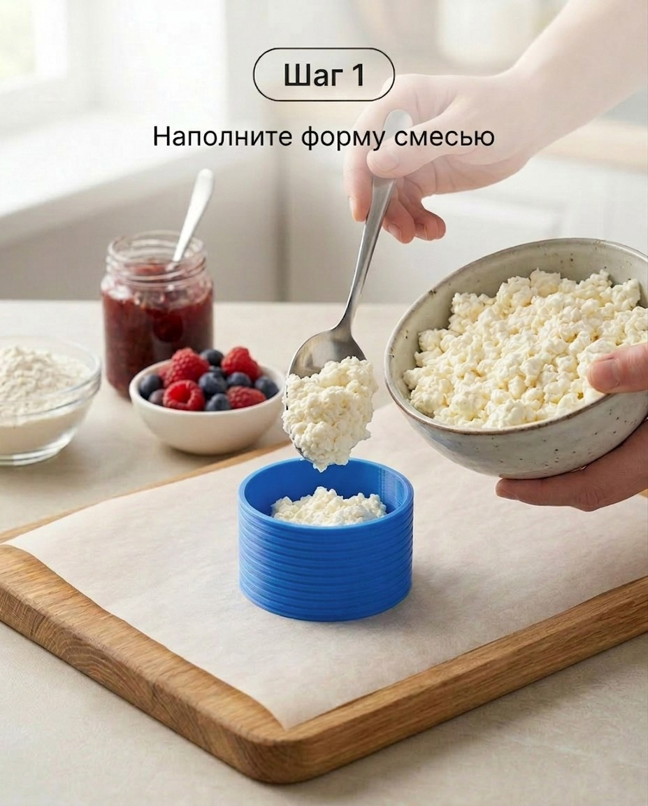 Пресс-форма для сырников. Фуд-фотограф в Санкт-Петербурге | Foodphotoschulz