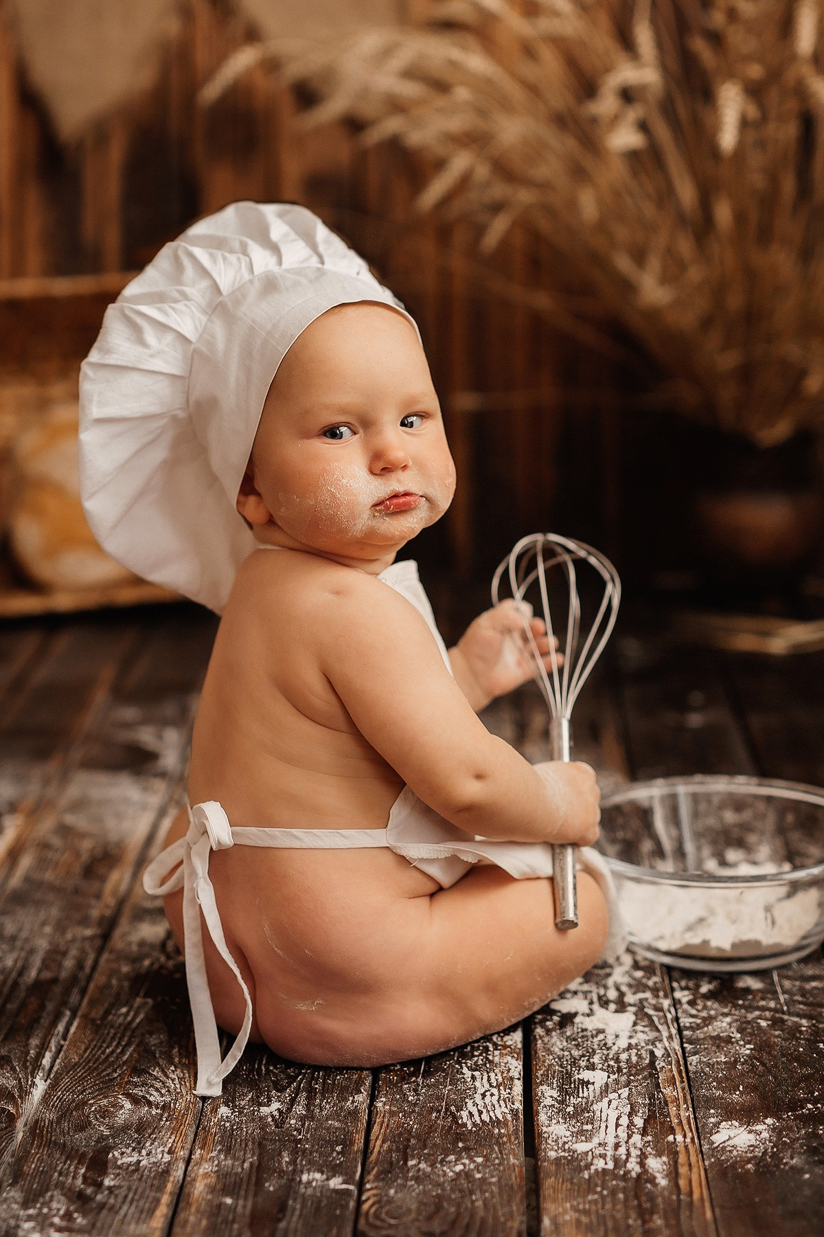 Детская фотосессия «Поваренок». Фотограф новорожденных Альбина Хухарева. Йошкар-Ола. Казань. Чебоксары