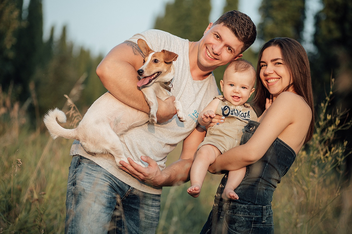 Семейная фотосессия на природе. Семейный фотограф ЕЛЕНА ШАФИГУЛИНА