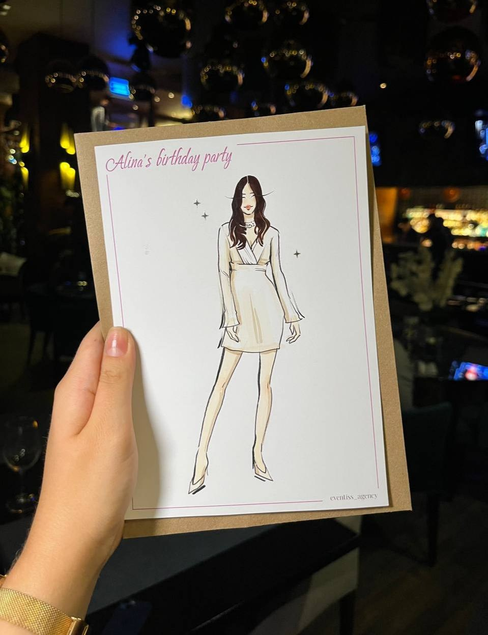 Иллюстрация в стиле фэшн-скетч