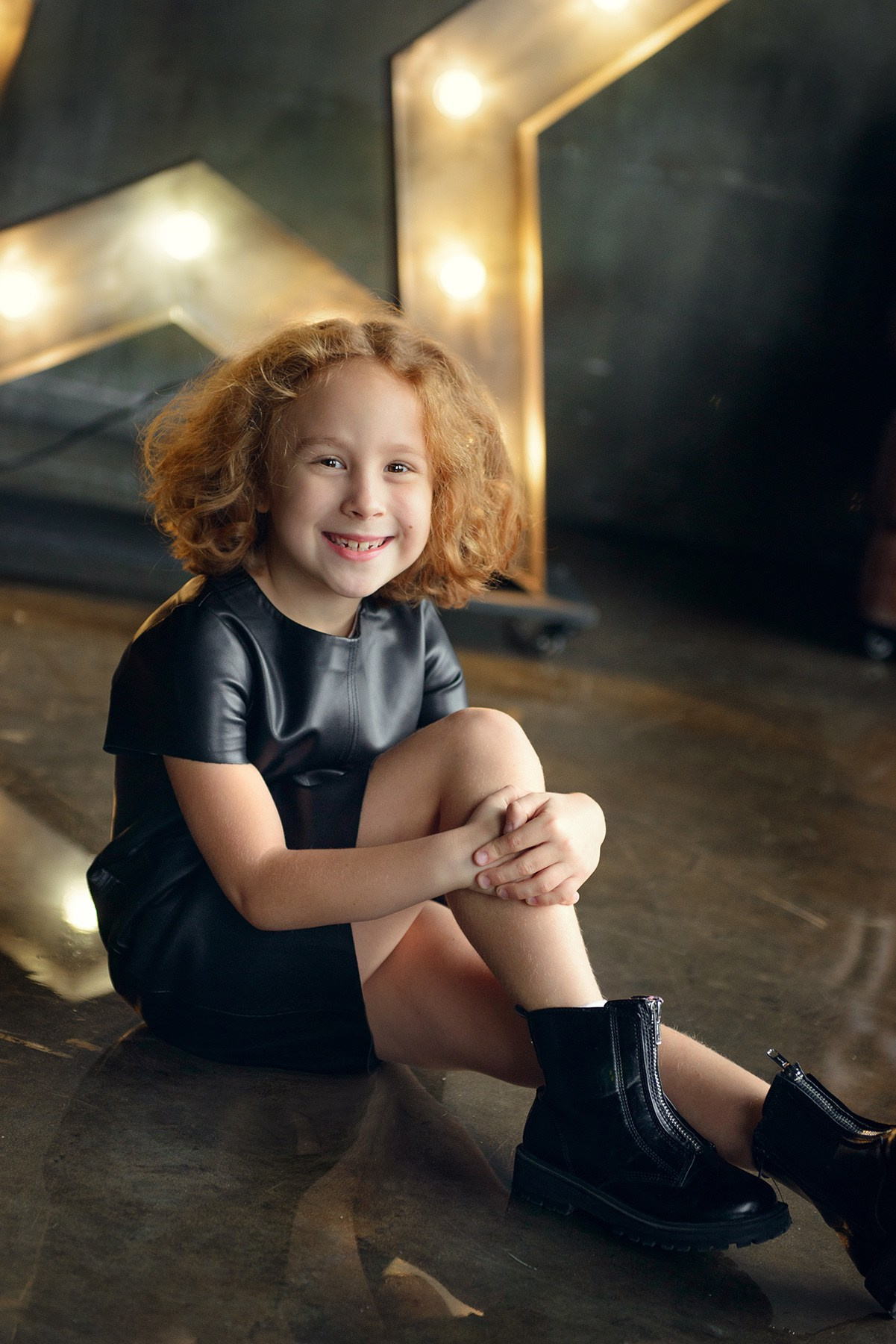 a girl in the studio, a photo shoot