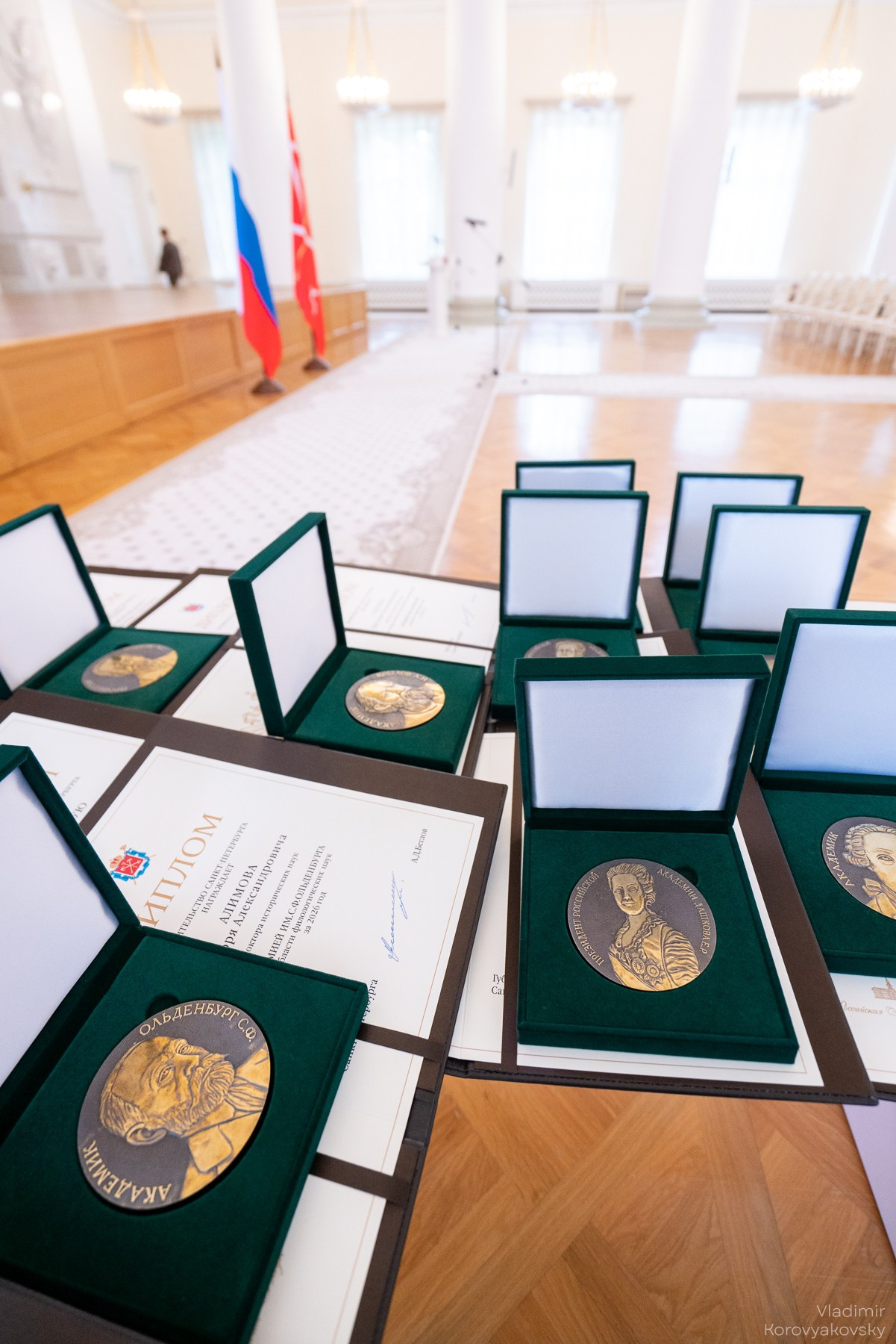 Награждение команды ПГУПС премиями Правительства Санкт-Петербурга. Фотограф Владимир Коровяковский