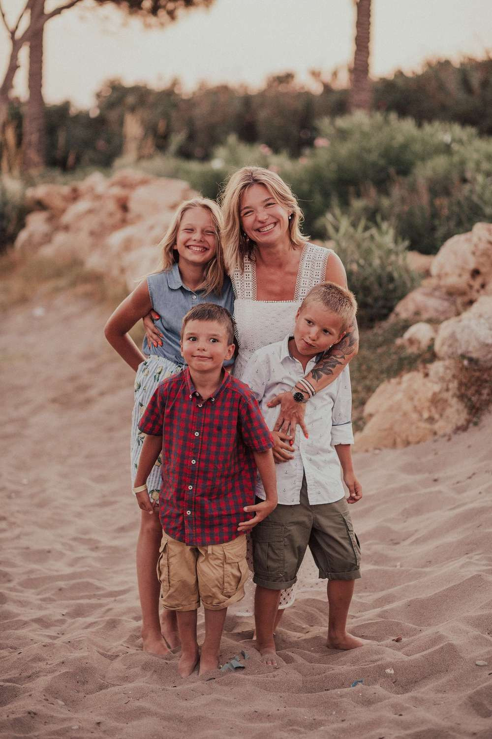 Вика с детьми. Семейный и детский фотограф в Москве Кузьмина Мария