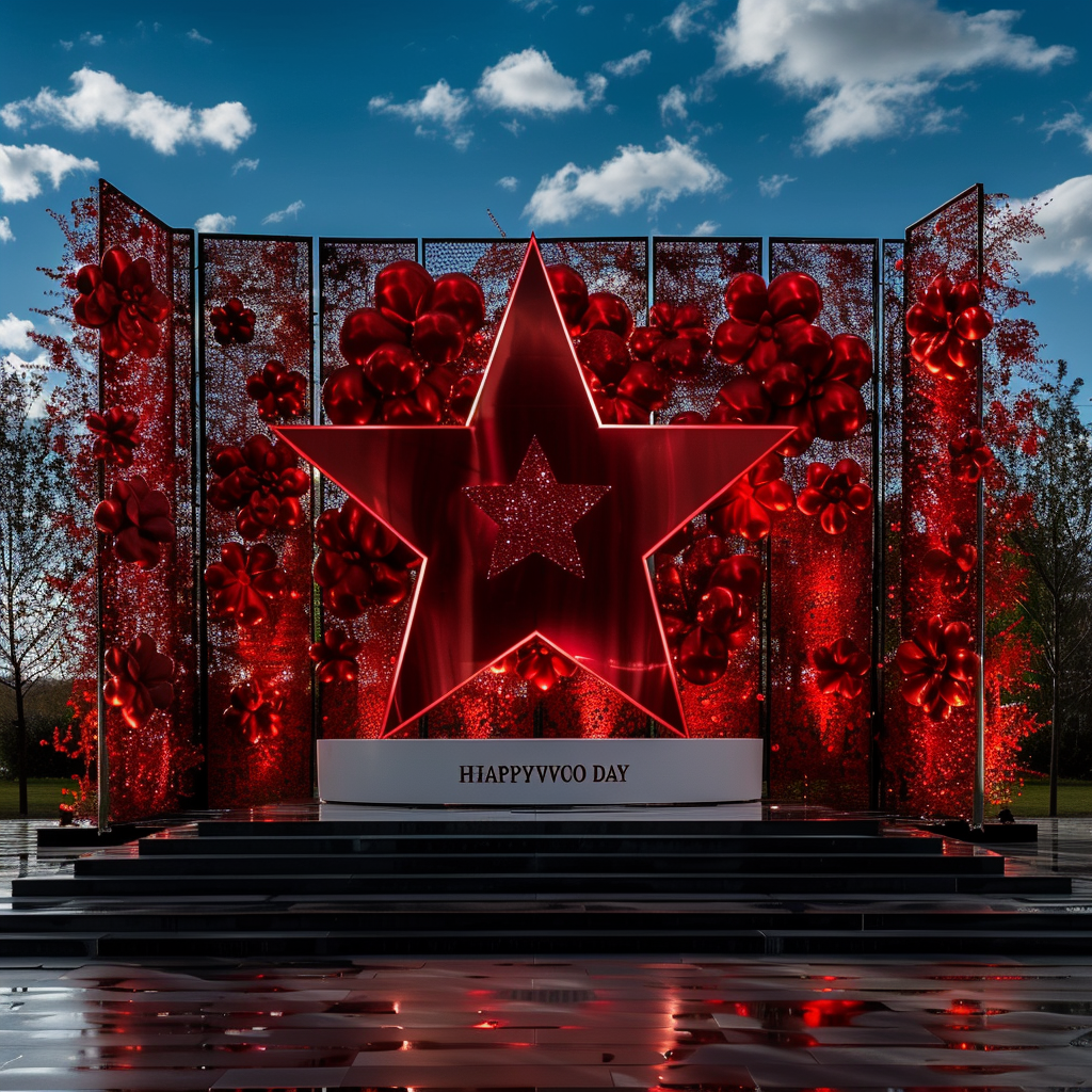 Разработка эскизов декора для тендера для праздника 9 мая. Главная