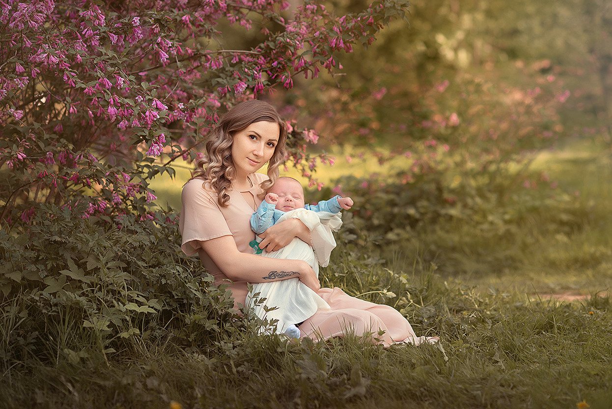 Фотосессия мама и малыш. Семейный фотограф Москва