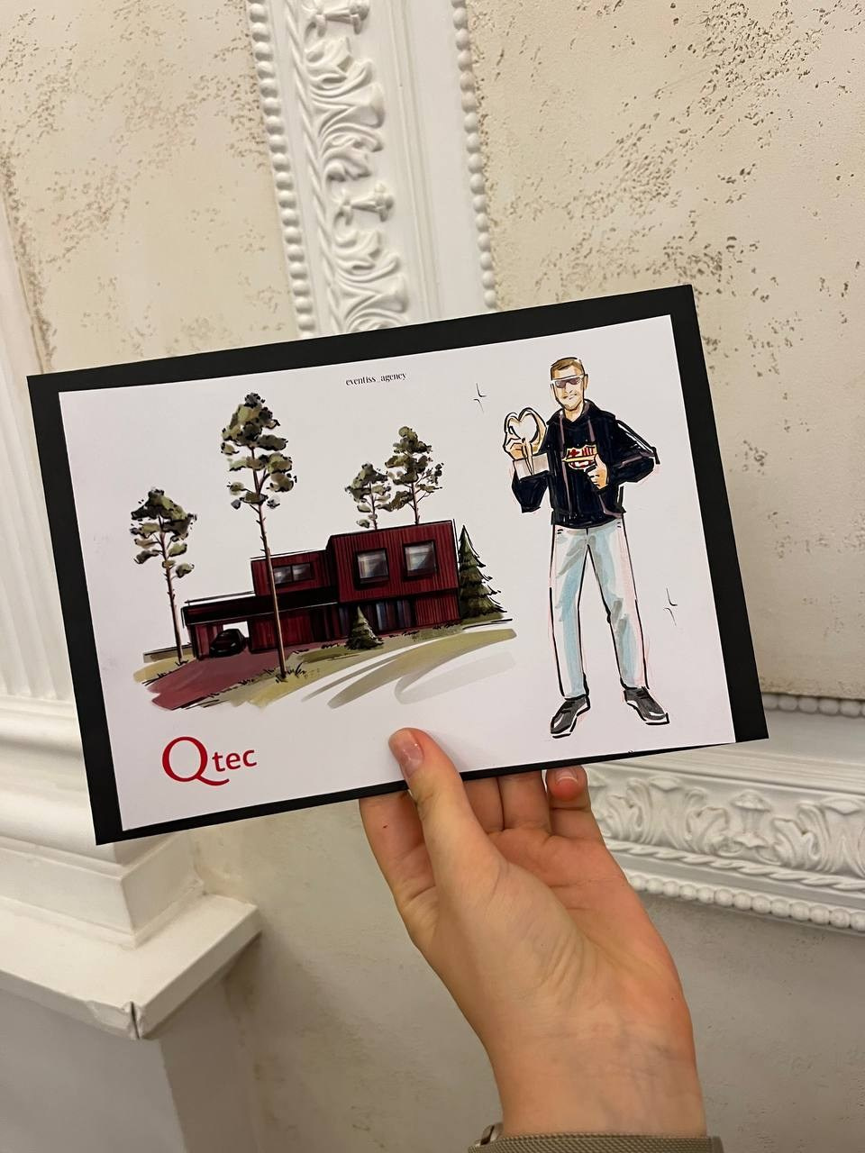 Скетчи  гостей на свадьбах, днях рождениях, праздниках в полный рост. Eventiss art agency| Художники и арт-услуги на мероприятие Москва и МО