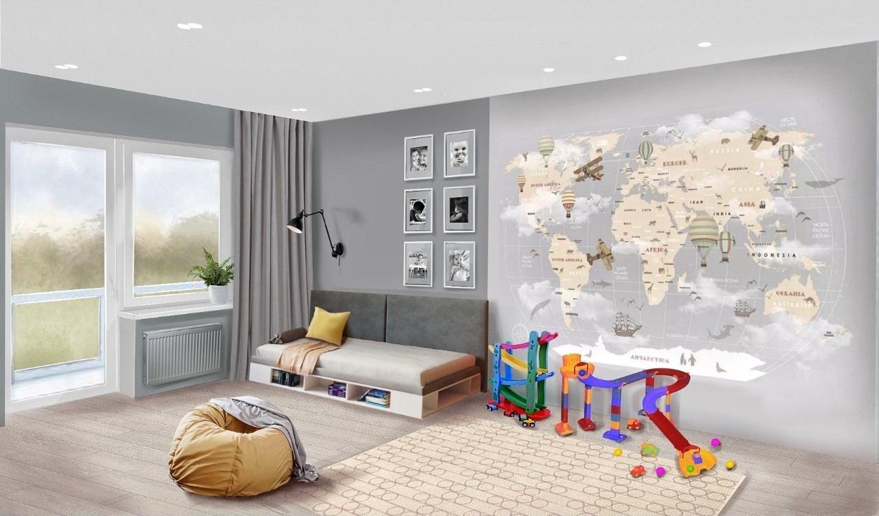 Квартира 60 м. кв. Современный стиль. Студия Дизайна интерьера Tsvetdesign. Дизайнер в Санкт-Петербурге