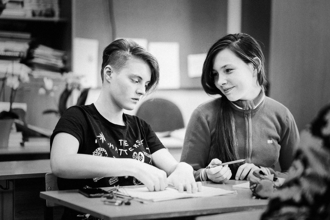 Фоторепортаж со школьного урока 4-го класса. Репортажный фотограф Борис Геер