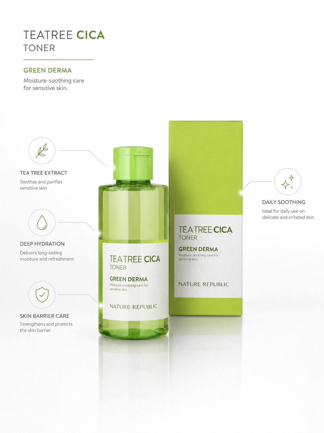 TEA TREE CICA TONER / ALMATY. KAZAKHSTAN