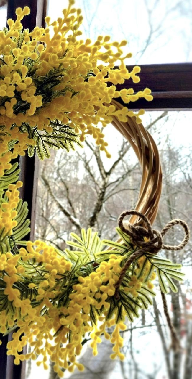 Весенний венок из декоративной мимозы. Украшение арки - проёма декоративной мимозой. цветы на заказ. цветы. флорист дизайнер. клиентский сервис. головинский район. сао. флорист ховрино. флорист головинскийрайон. флорист клин. оформление цветами. цветочное оформление. оформление живыми цветами. современная флористика. камерная свадьба. большая свадьба. флорист на свадьбу москва. декоратор на свадьбу. концепция свадьбы. ручная работа. маленькая свадьба. бюджетная свадьба. дорогая свадьба. работа на заказ. живые цветы. украшение живыми цветами. искусственная мимоза. декоративные цветы. яркие, весенние цветы . ручная работа. работа на заказ