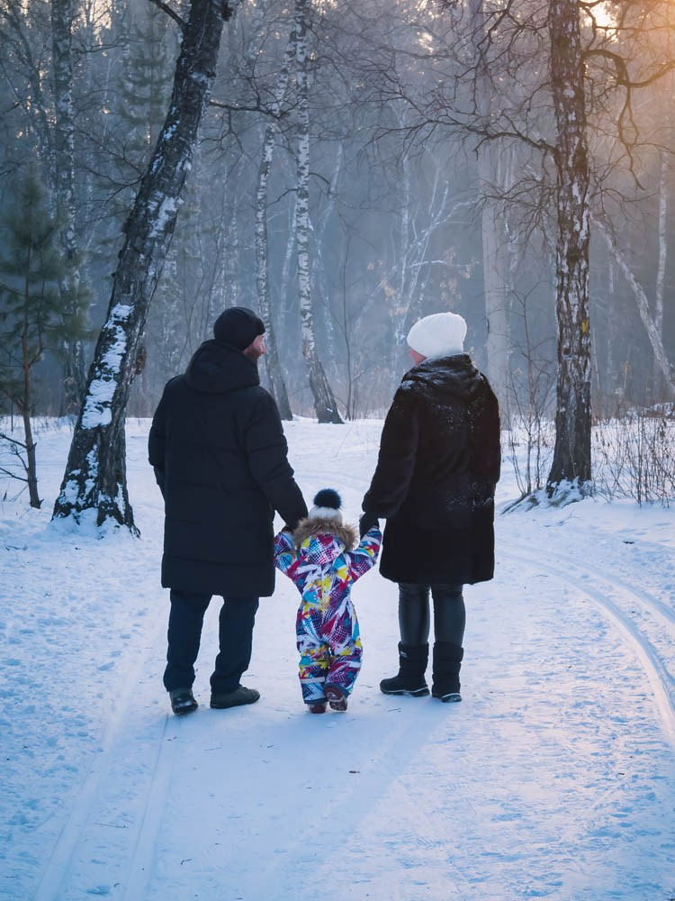 Зима в Студгородке. Семейный детский фотограф в Красноярске Скачкова Юлия