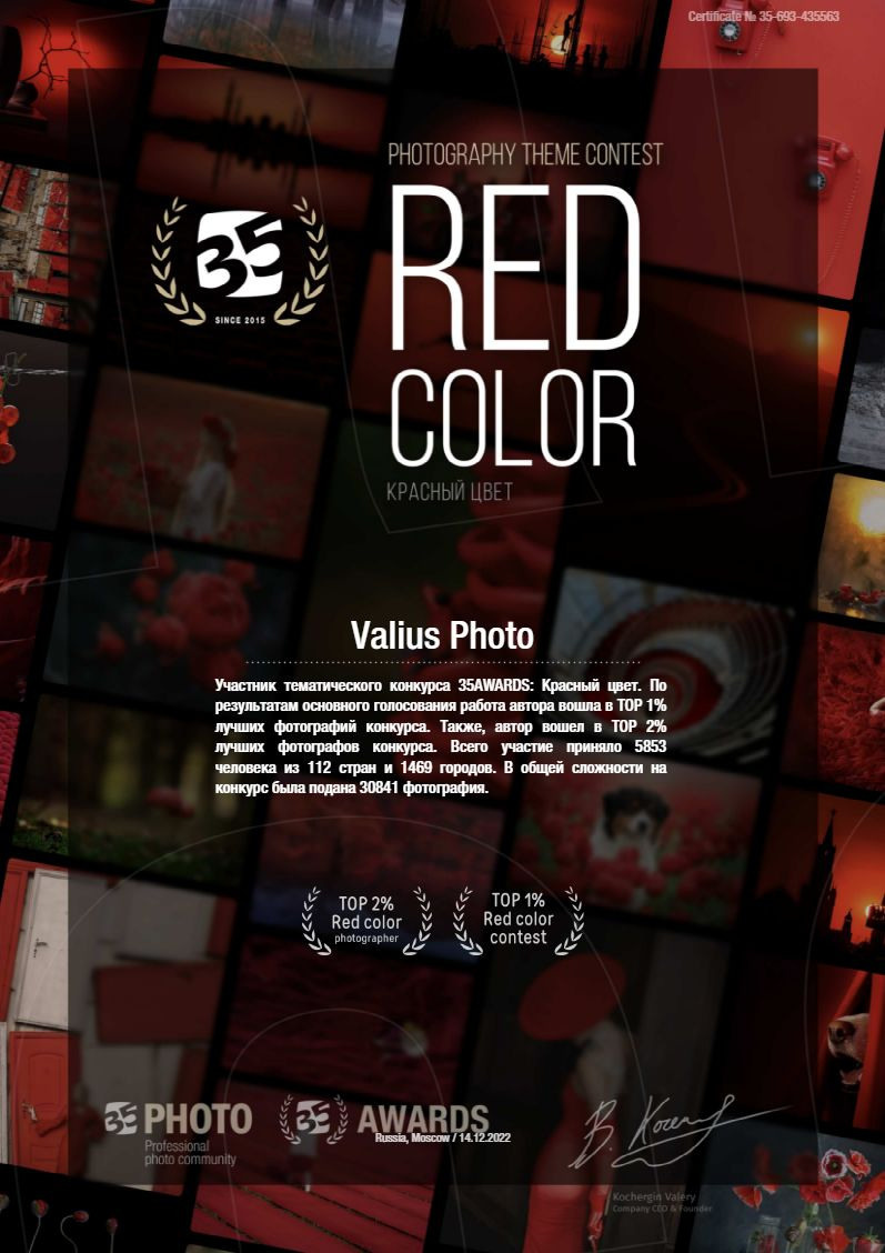 Красный цвет. Танцы и балет, эротика, ню фотосессии в Москве. Valius Werwolf