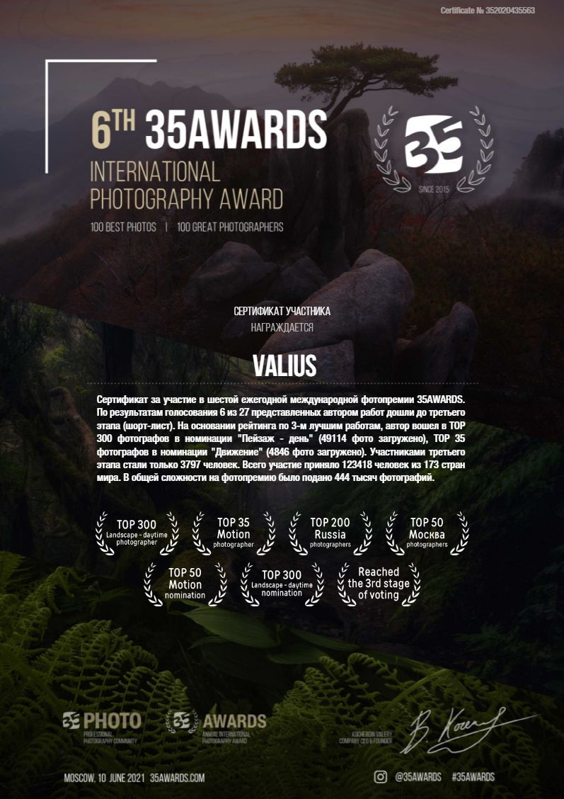 6th 35Awards. Танцы и балет, эротика, ню фотосессии в Москве. Valius Werwolf