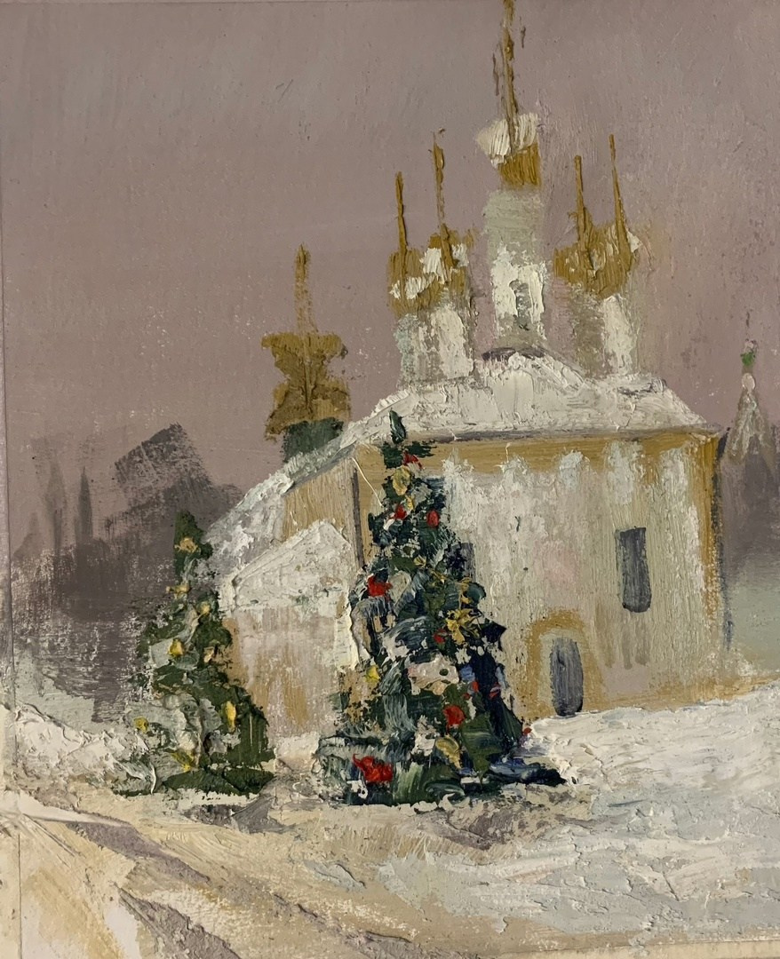 Снегопад в Суздале…. Александра Крылова —художница, работающая в стиле репортажной живописи