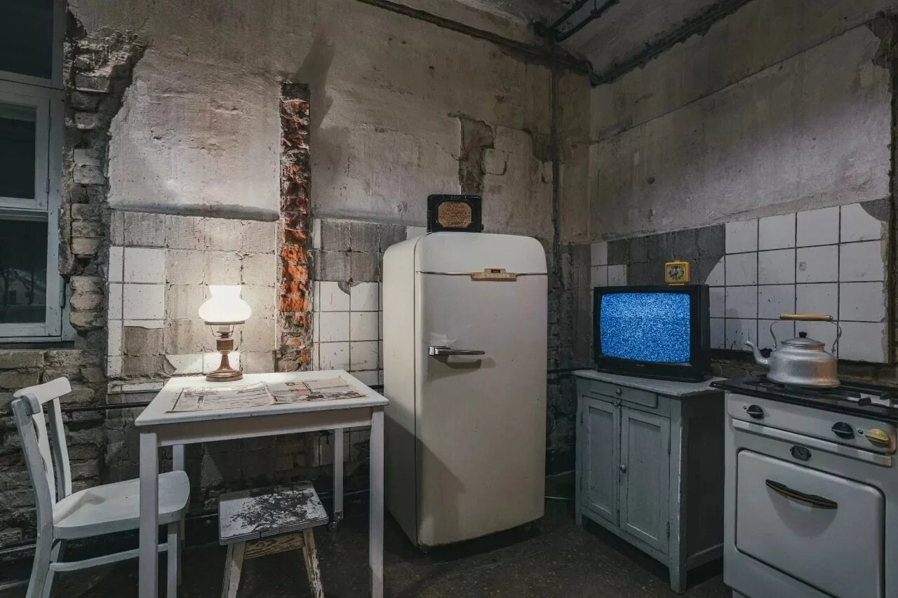 Старый интерьер с стиле СССР