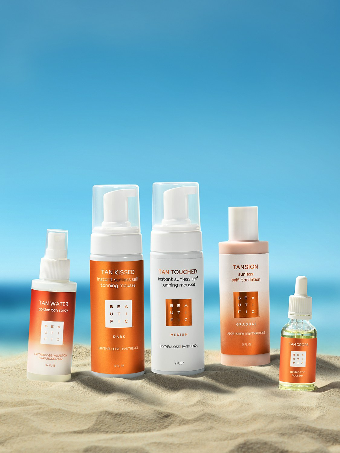 Рекламная предметная фотосъемка солнцезащитных средств для загара