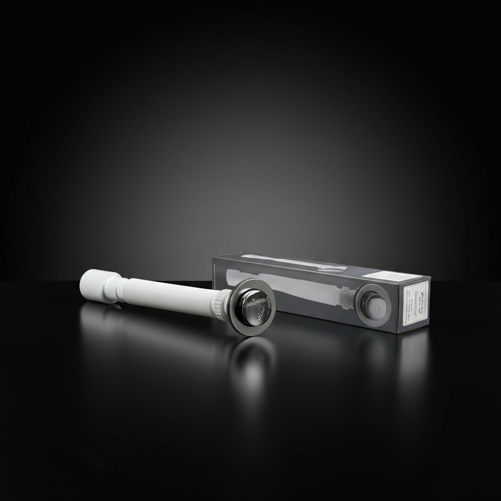 ИИ-фотосъемка. Сифон для душа. AI BURO