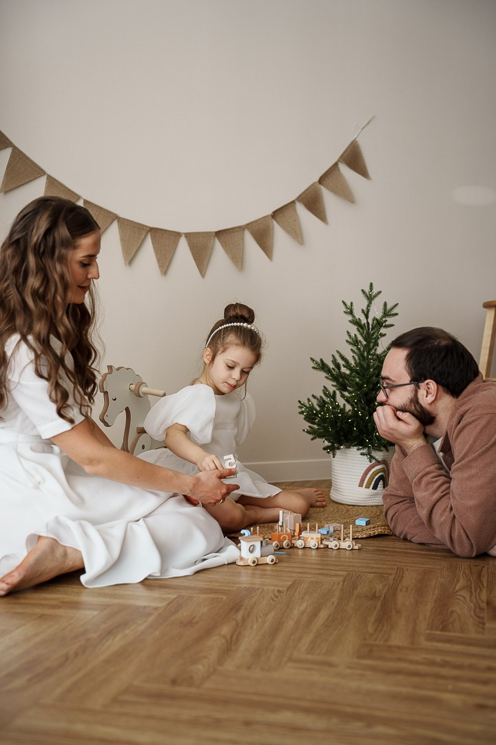 Семейная новогодняя фотосессия. Фотограф Дарья Едапина Новосибирск
