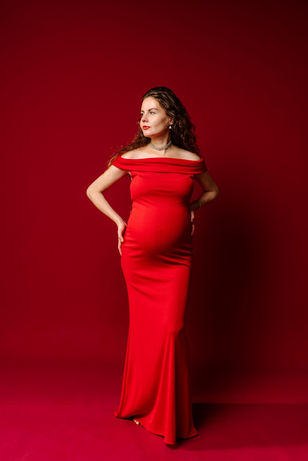 Беременность. В красном. Свадебный и сеейный фотограф в Санкт-Петербурге Елена Худякова